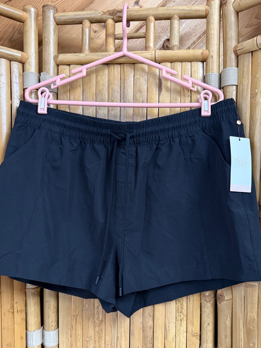 CALIA by Carrie Underwood Black Athletic Drawstring Board Shorts Size XL.  NWT